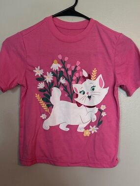 5 for $20! 
Disney Girls' Hot Pink Cat Floral Short Sleeve Tee